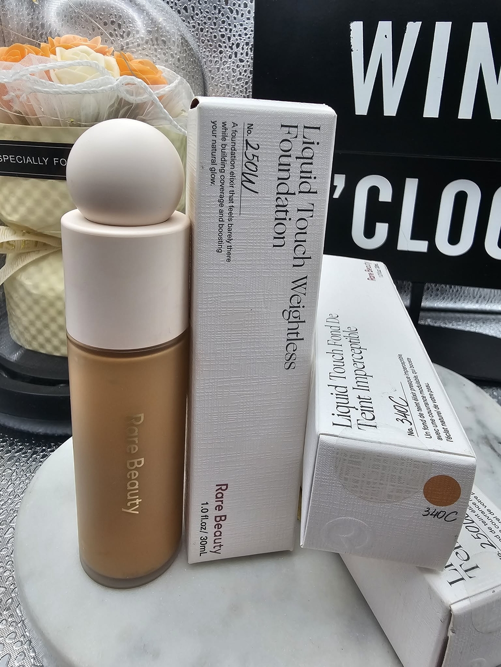 Rare Beauty Liquid Touch Weightless Foundation — Warm Medium Beige